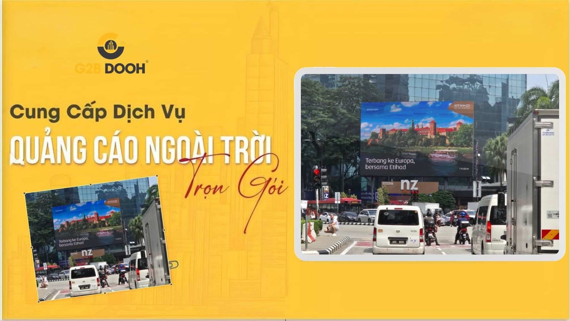 Quảng cáo LED Etihad Malaysia G2B Media